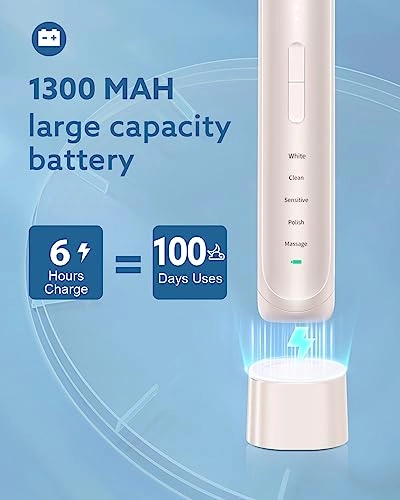 Electric Toothbrush - Rechargeable Sonic 5 Modes