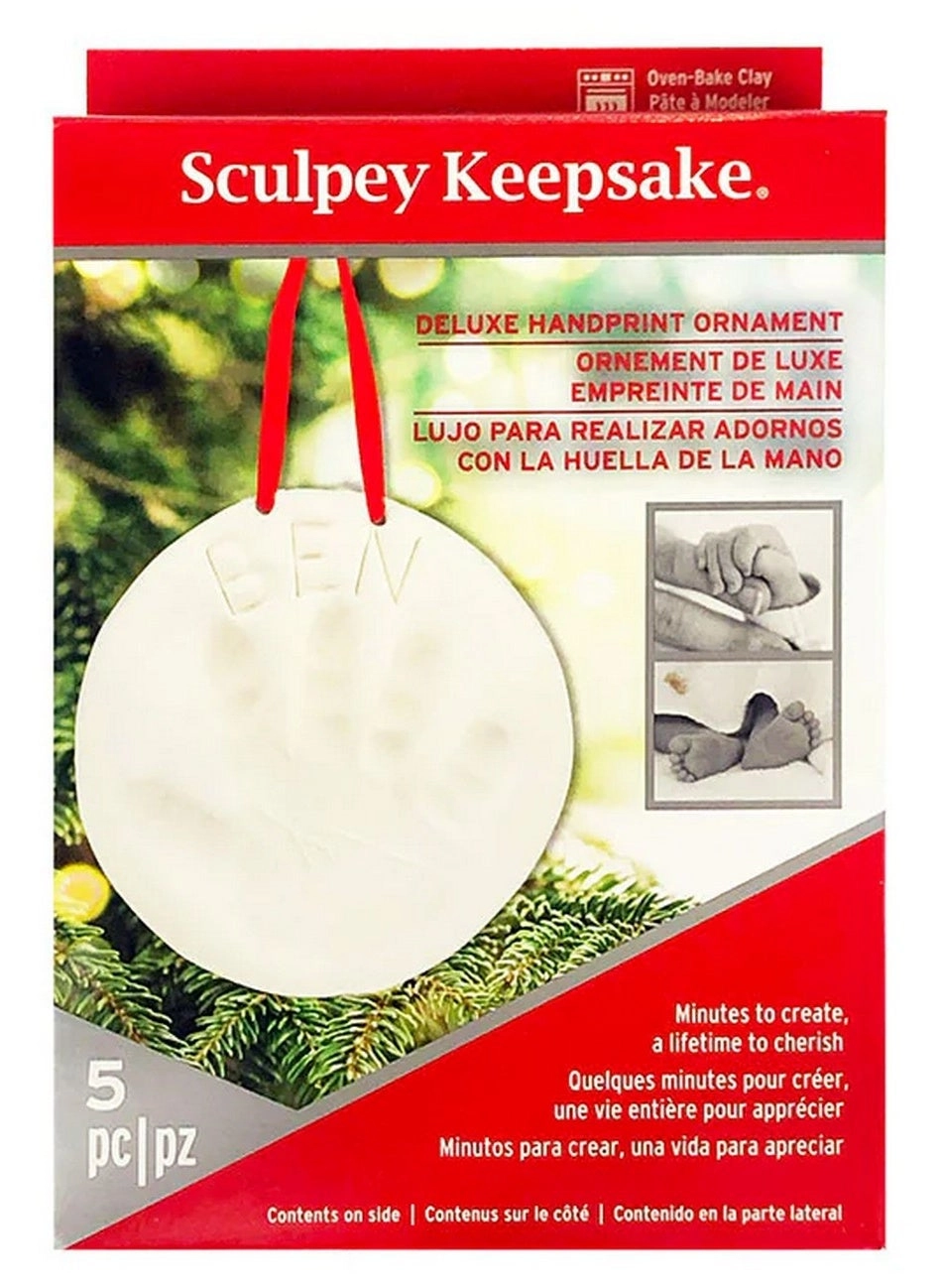 Sculpey Keepsake Deluxe Handprint Ornament Kit - 5 Pieces