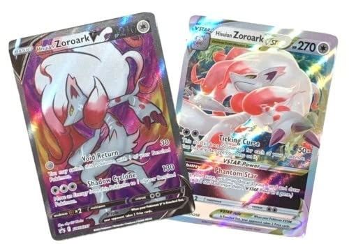 Pokémon Hisuian Zoroark V - SWSH297 + Hisuian Zoroark Vstar - SWSH 298