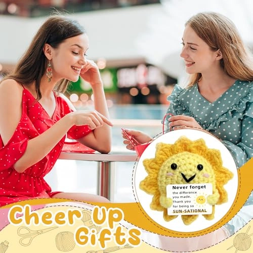 Positive Crochet Sunshine Dolls - Handmade Emotional Support