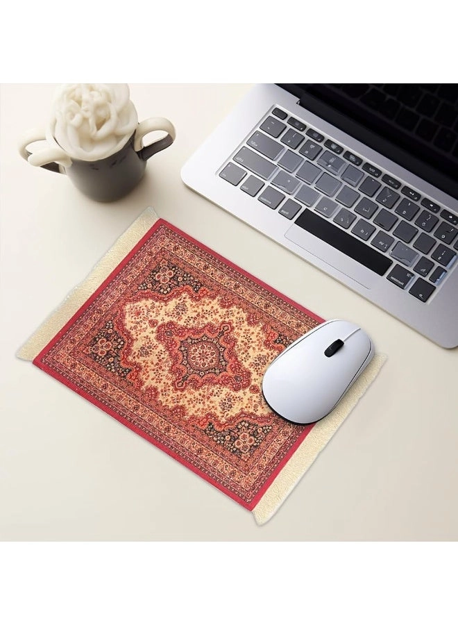 Persian Rug Style Microfiber Polyester Office Mouse Pad - 26x18 cm