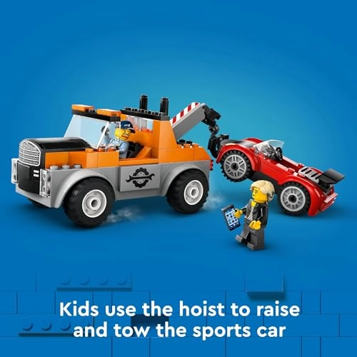 LEGO City Tow Truck and Sports Car Repair Vehicle Toy (60435) - Vehicle
