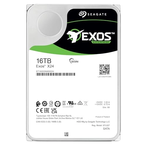 EXOS X24 3.5" 7200rpm 256MB SATA 6Gb/s (ST16000NM002H) - 16TB