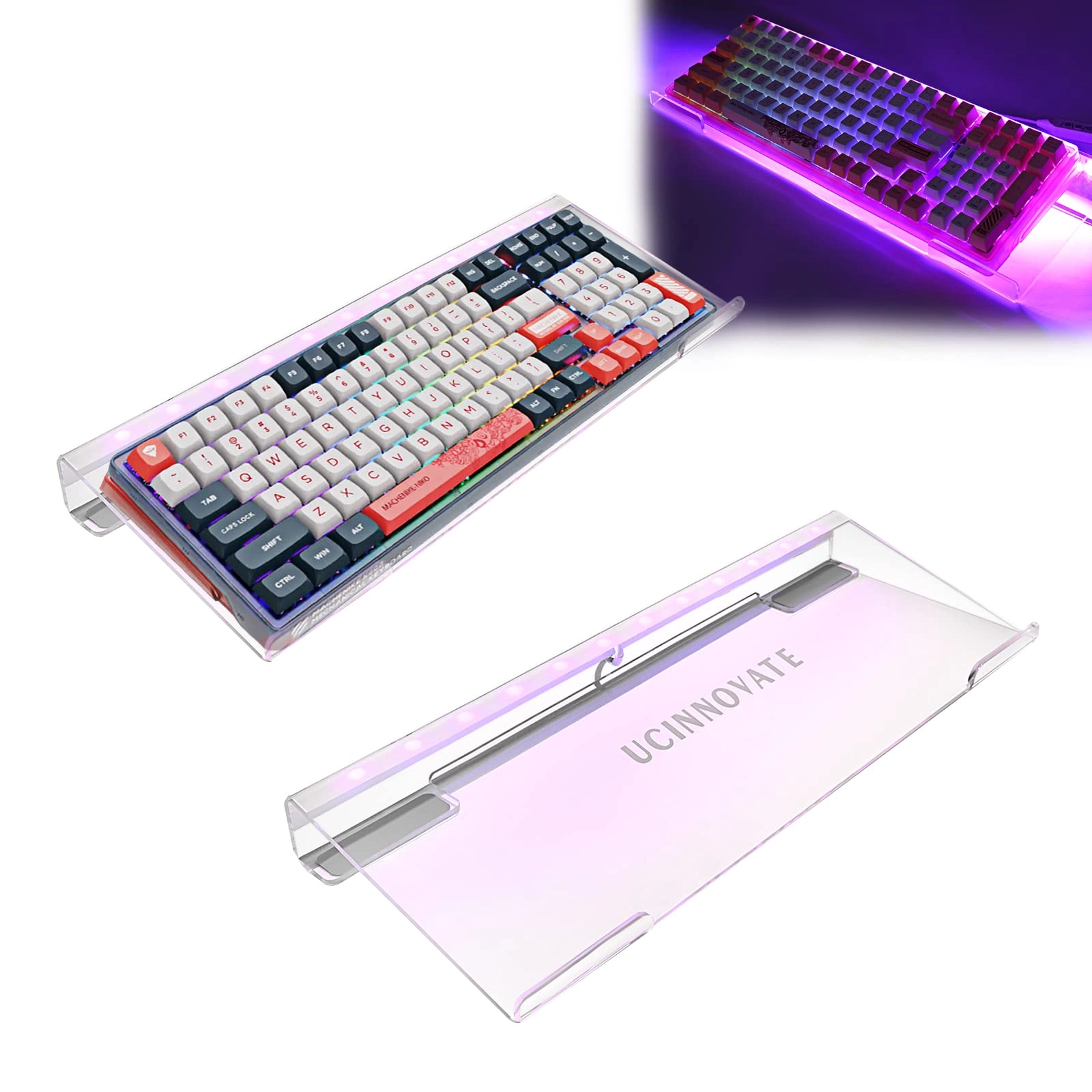 UCINNOVATE Acrylic Keyboard Stand - Wired/Wireless