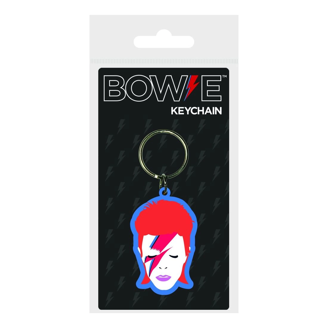 PYRAMID POSTERS David Bowie Aladdin Sane Rubber Keychains