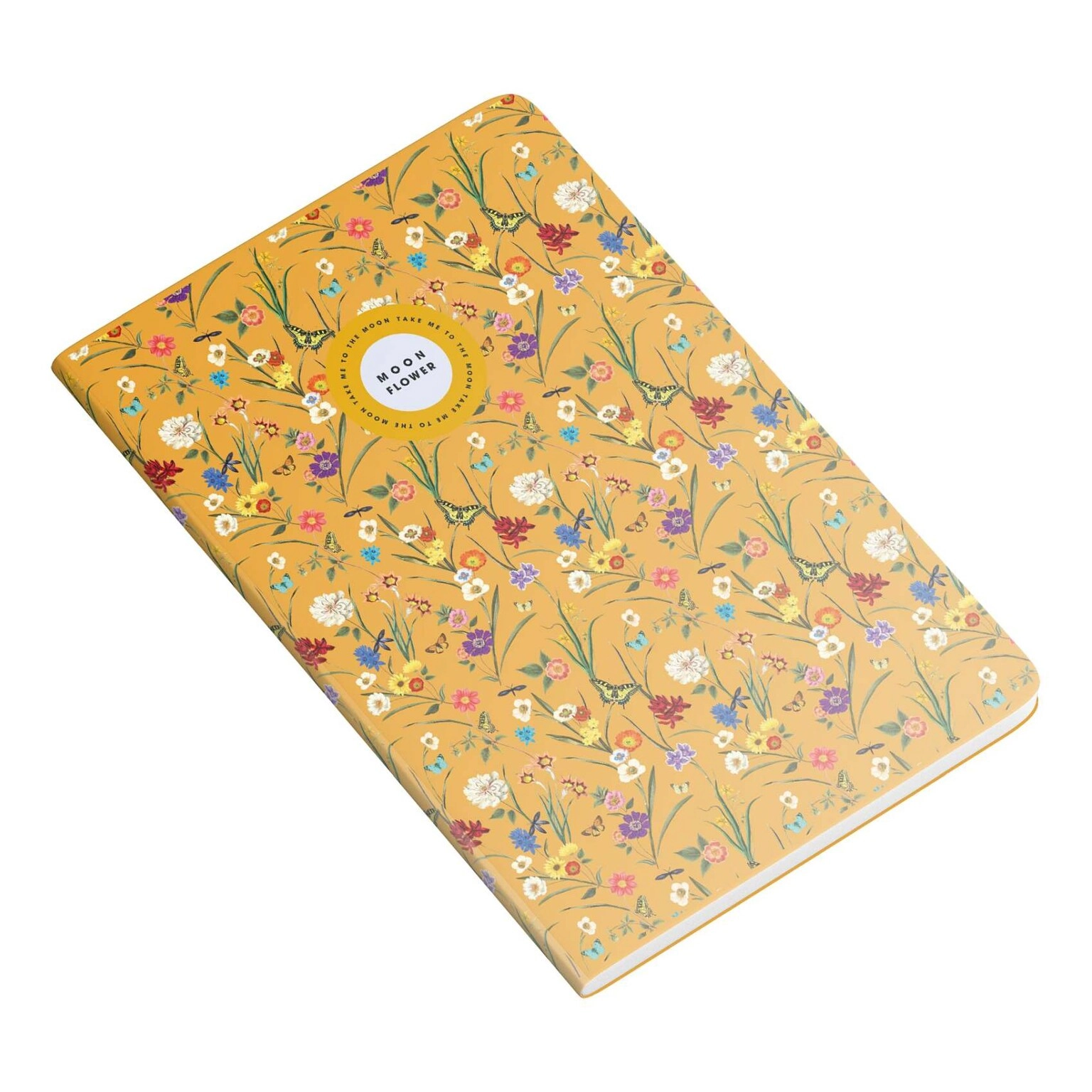 Moon Flower Themed 22 Notebook