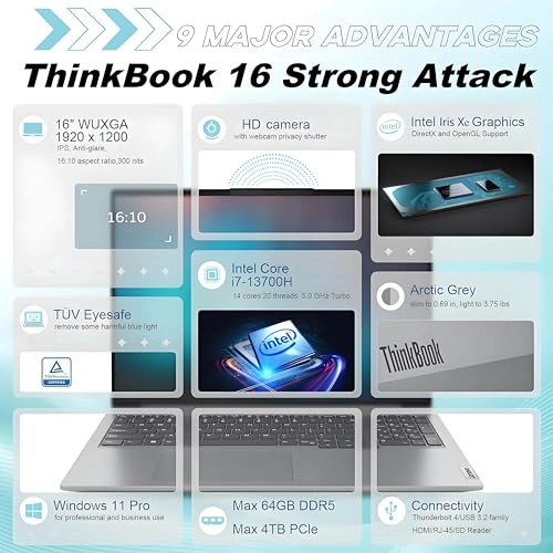 ThinkBook 16 G6 - 16'' i7-13700H 32GB DDR5 1TB PCIe SSD
