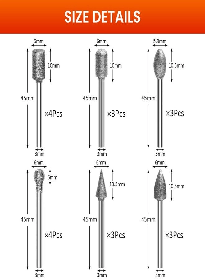 Diamond Drill Bit Set - 20Pcs 1/8-inch