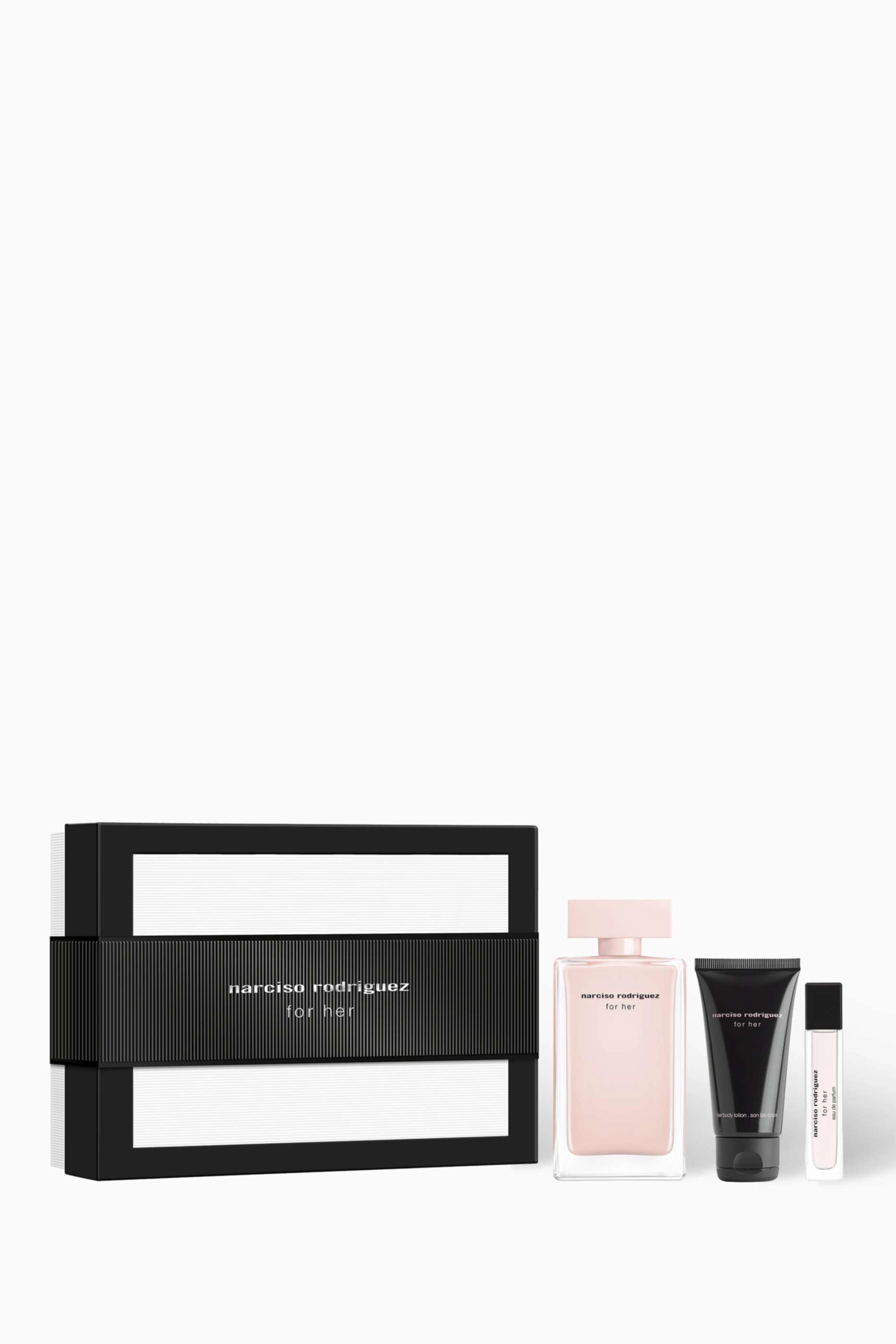 Narciso Rodriguez For Her Eau de Parfum - 100ml + For Her Body Lotion - 50ml + For Her Eau de Toilette - 10ml