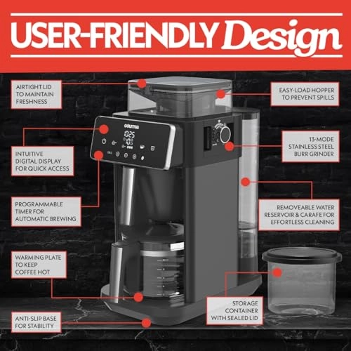 GCM3130 - Built-in Grinder Programmable Digital Timer