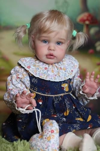 Reborn Baby Doll - 24 inch Silicone Floral Dress