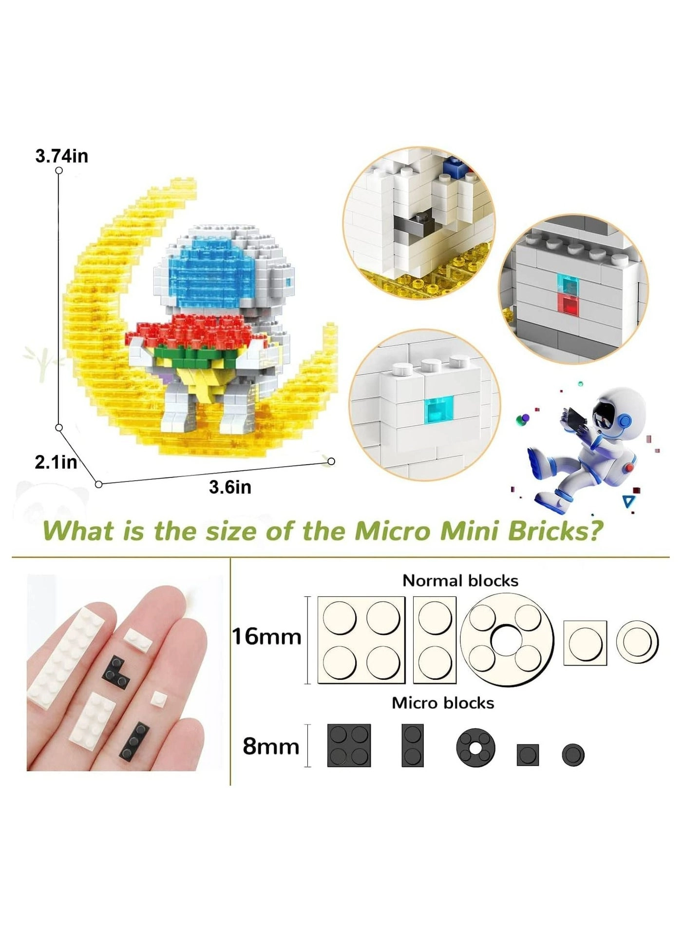 Astronaut Mini Building Blocks - Space Astronaut 378 pcs