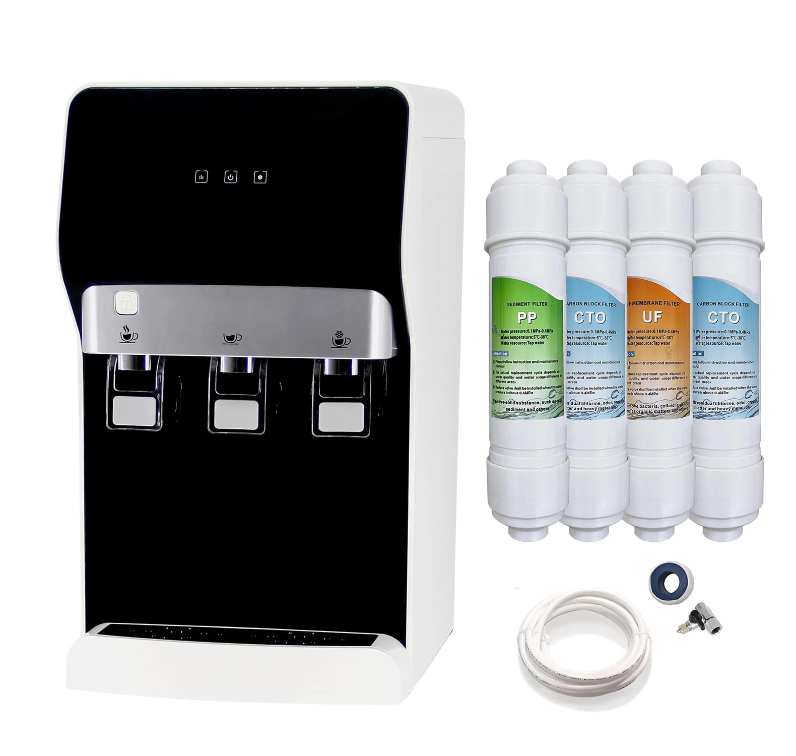 soopyk SOFYT530-1 - 4-Stage filters Self Cleaning Hot, Cold & Room