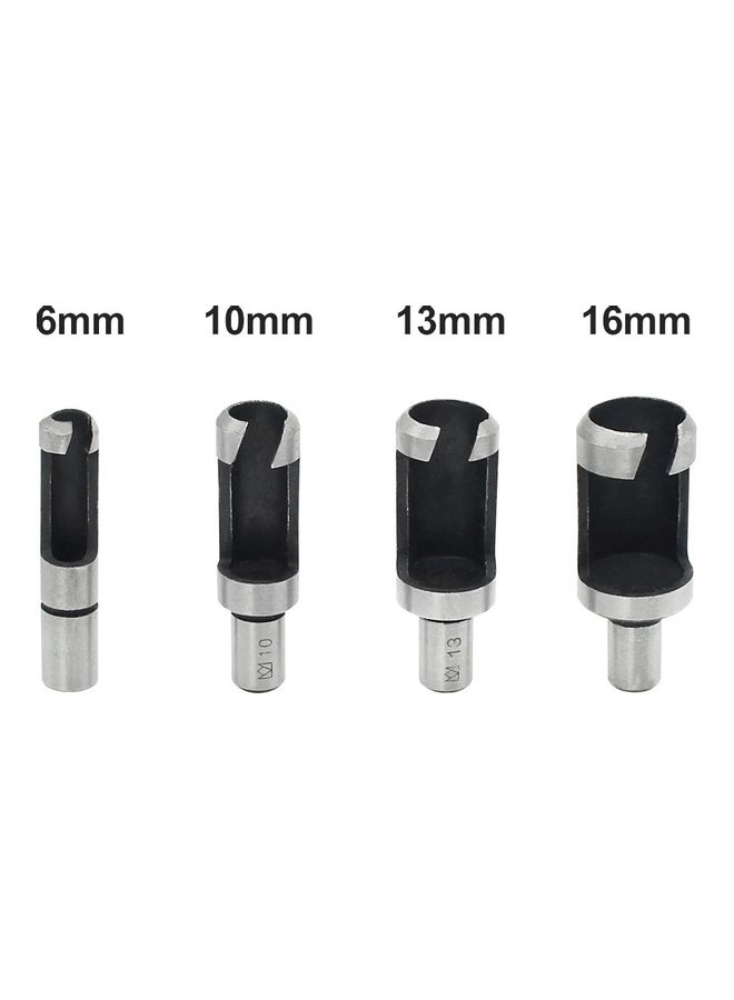 Plug Drill Bits - Carbon Steel 4-Piece