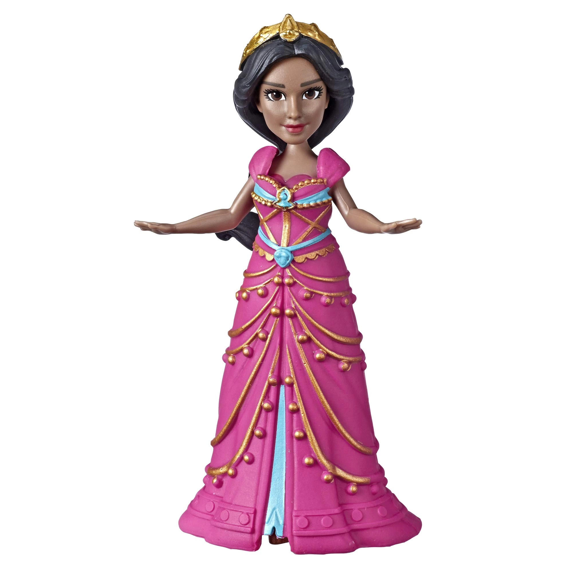 Hasbro Princess Jasmine Doll - 3.5-Inch Plastic Pink Dress Ages 3+