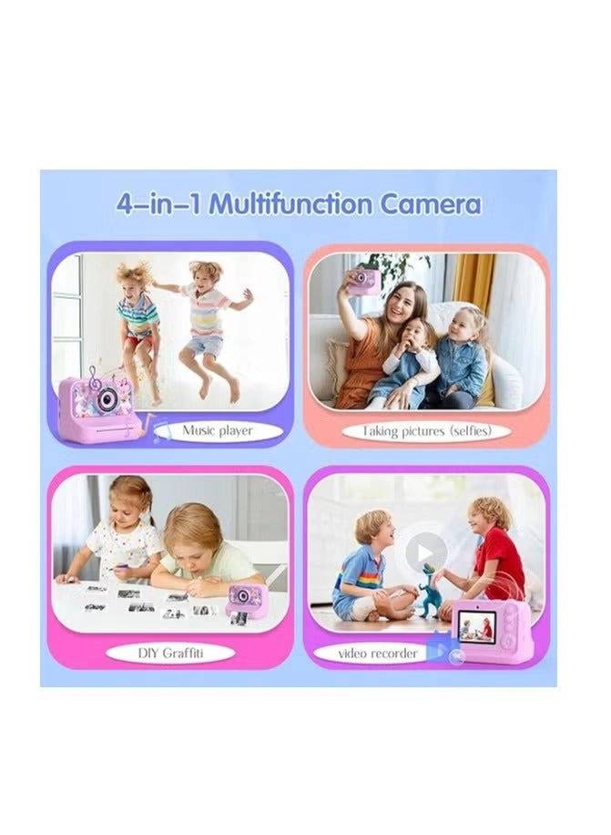 Kids Instant Print Camera - 1080P HD Thermal Printer