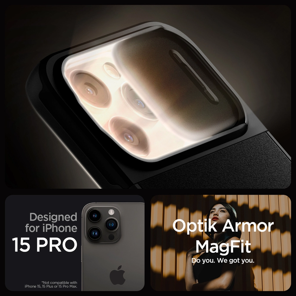 Optik Armor MagFit Case with MagSafe for iPhone 15 Pro