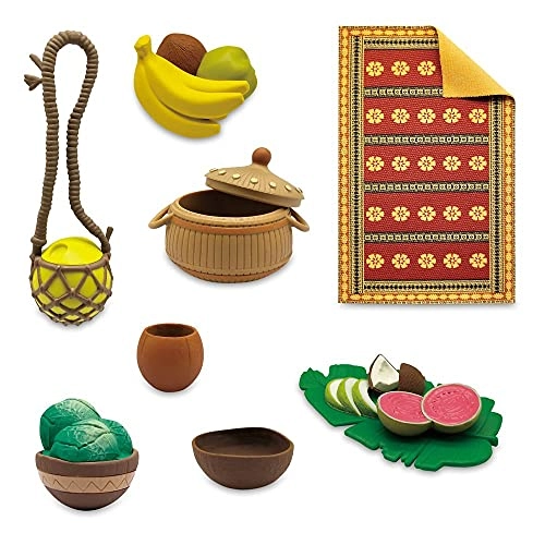 Moana Small Doll + Floating Boat + Friend Figures