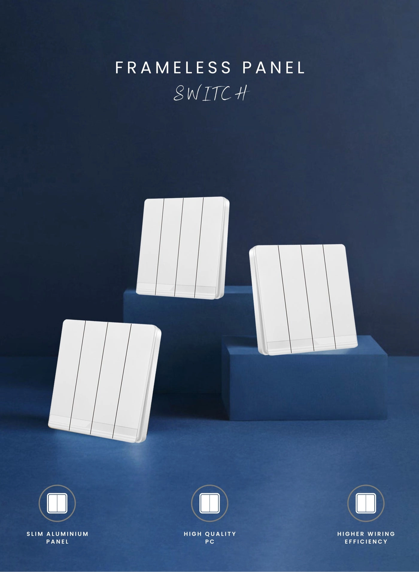 4-Gang 2-Way Plate Switch