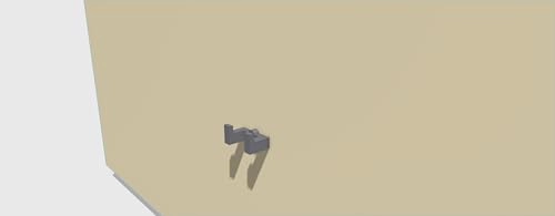 Wall Mount Compatible for Lego - Made in France Plastic