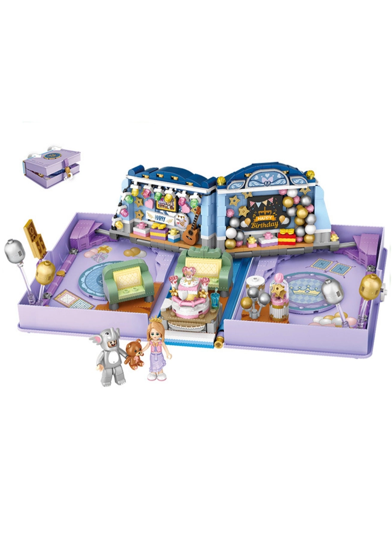 Generic Building Block Book Model Set - 765pcs