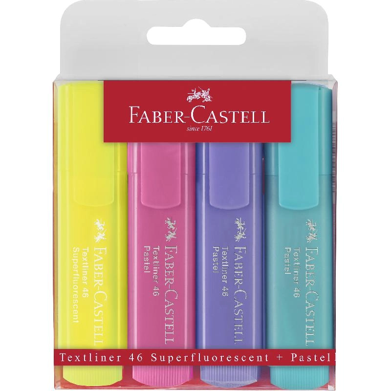 TextLiner 1546 - Flo Green Flo Orange Flo Pink Flo Yellow Chisel Tip