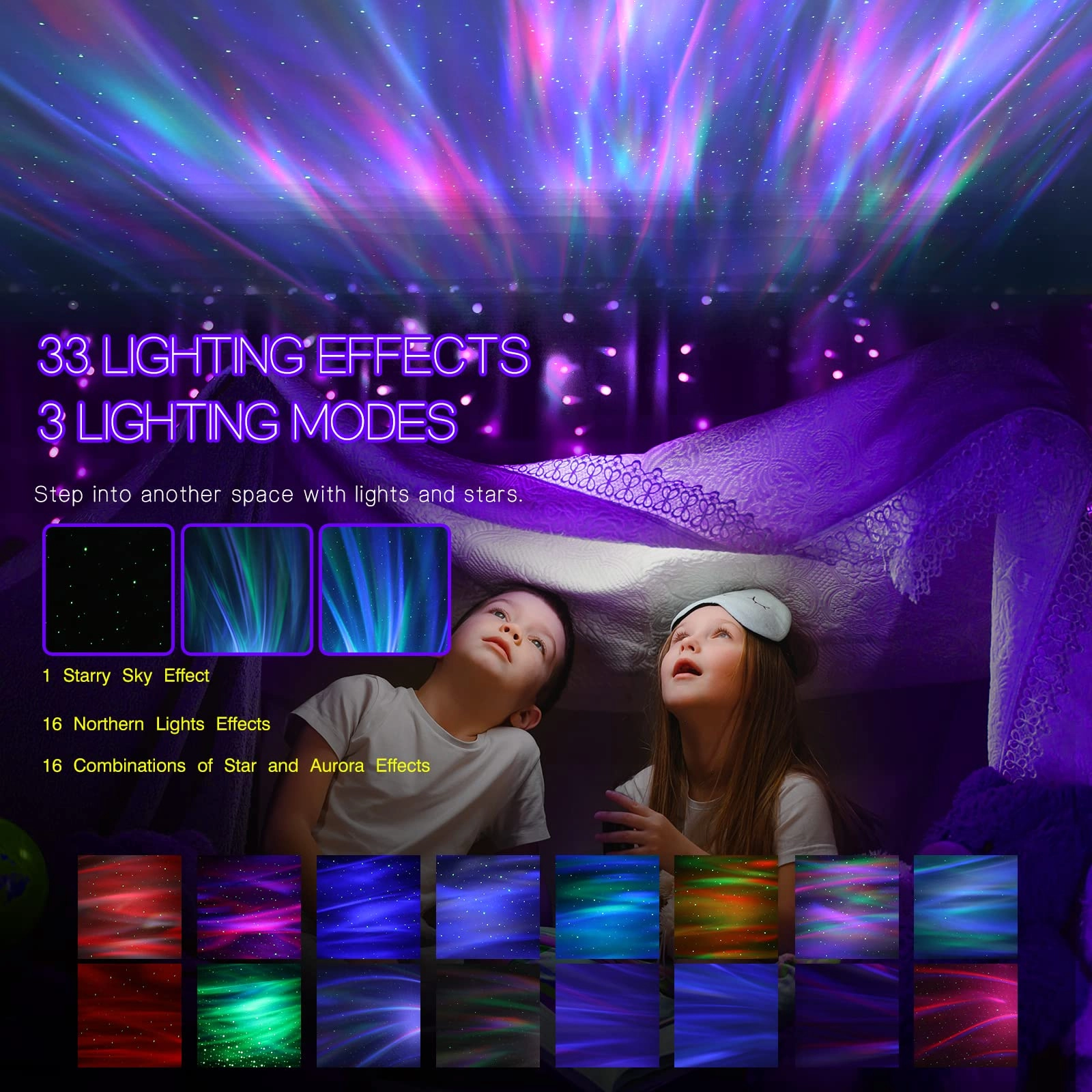 Northern Galaxy Light - 33 Light Effects Bluetooth Speaker