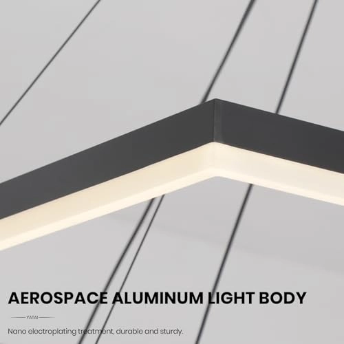 2 Square Chandelier - 3000K-6000K Dimmable