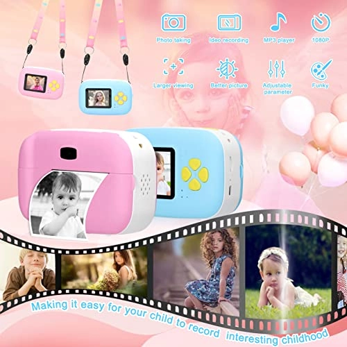 1080P Portable Paper Film Zero Ink Instant Printing Selfie Thermal Camera - 57mm