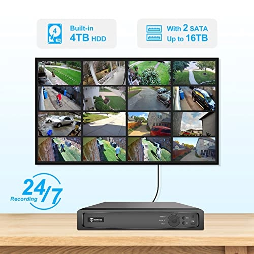 PoE Camera System - 8Pcs 16CH 5mp