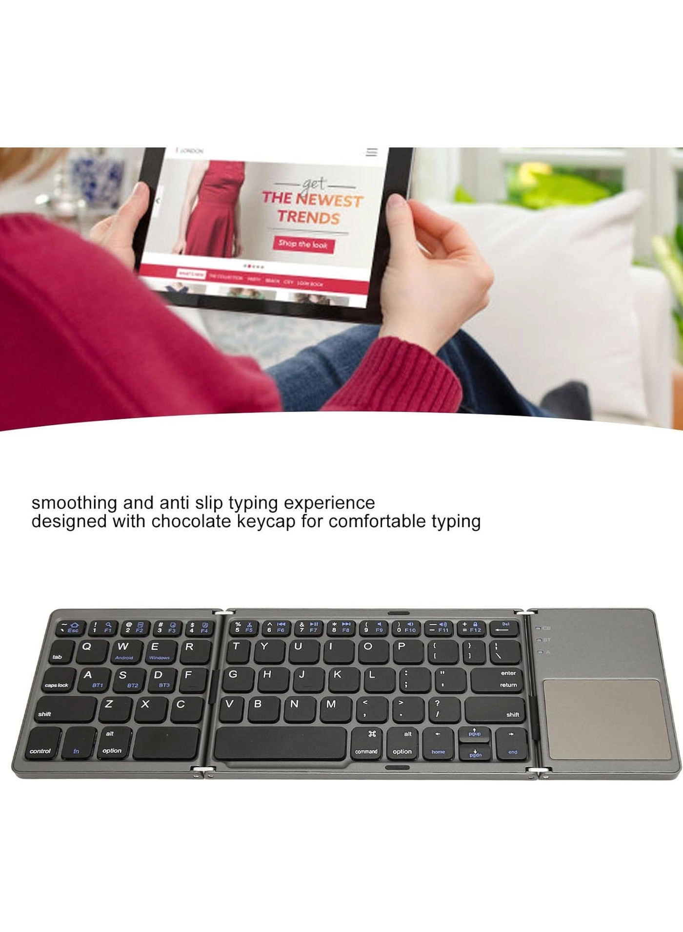 Mini Keyboard with Touchpad - Bluetooth