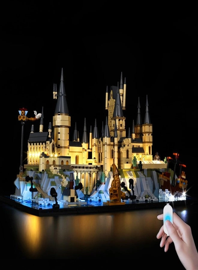BrickSoul Upgrade Light Kit for Lego 76419 Hogwarts Castle and Grounds - ON/Off & Dimmer Switch Hidden Cable Easy Install