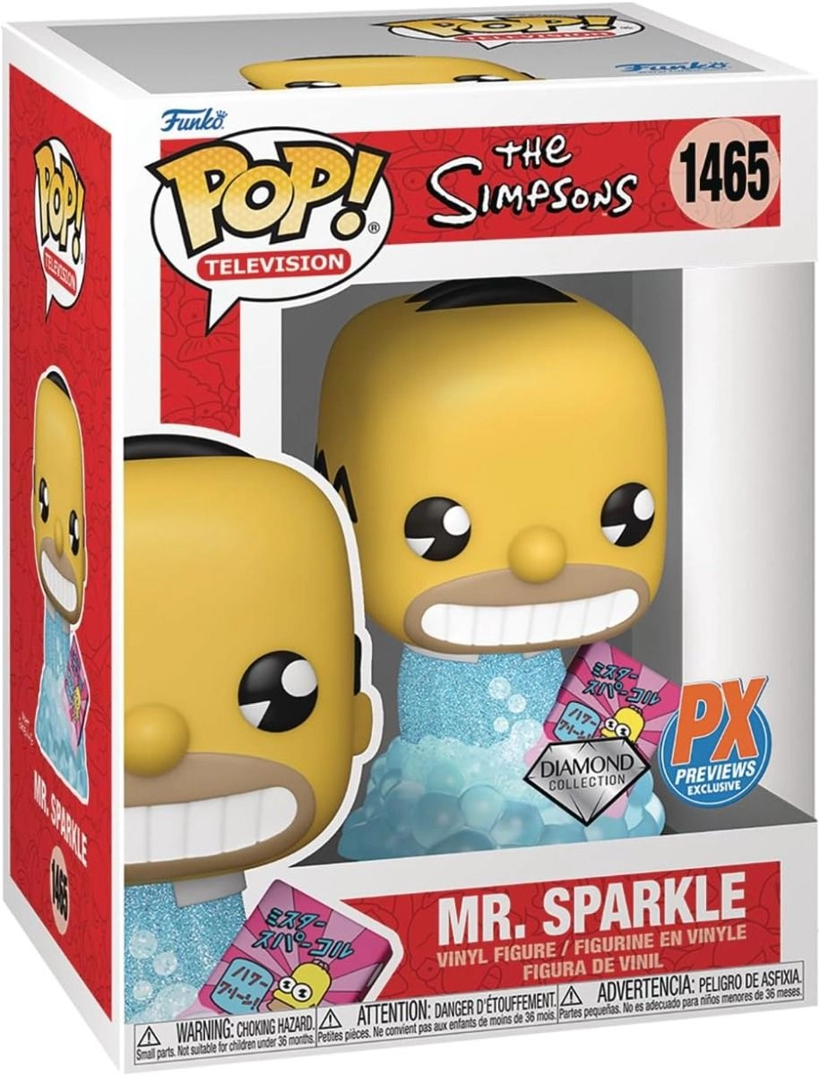 Mr Sparkle - Simpsons - Pop! Tv Diamond Glitter Exclusive Vinyl Figures