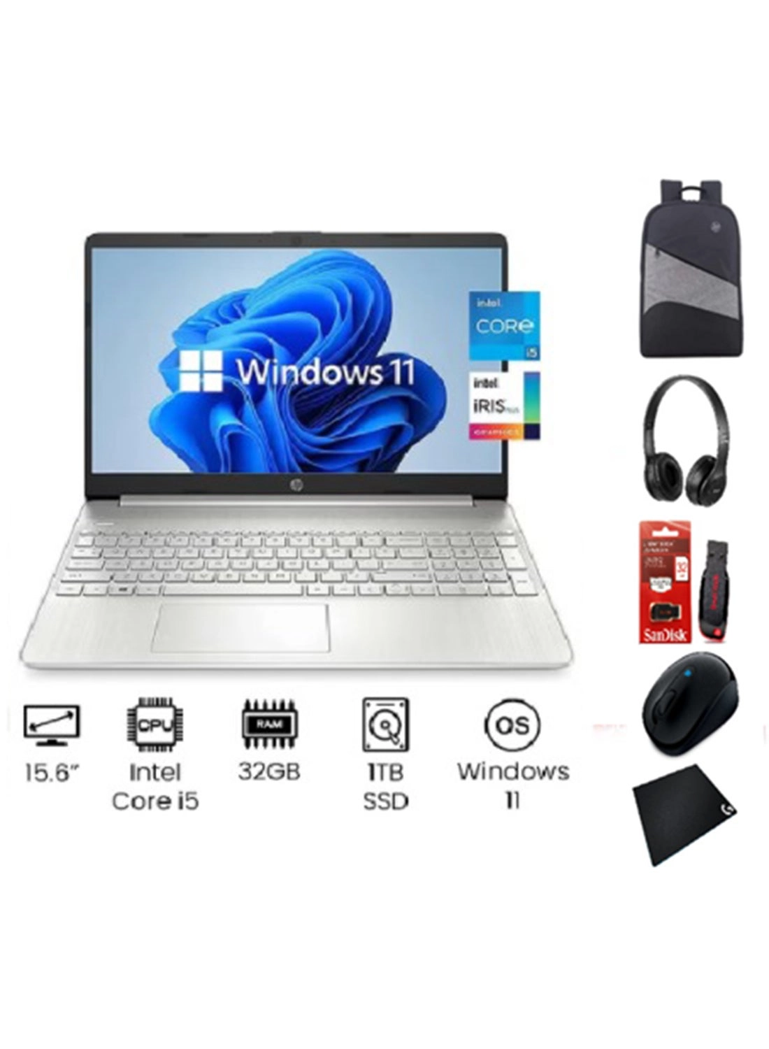 HP Slim 15 - 15.6'' 1 TB 32 GB Core i5-1135G7