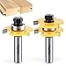 Tongue and Groove Router Bit Set - 1/2 2PCS