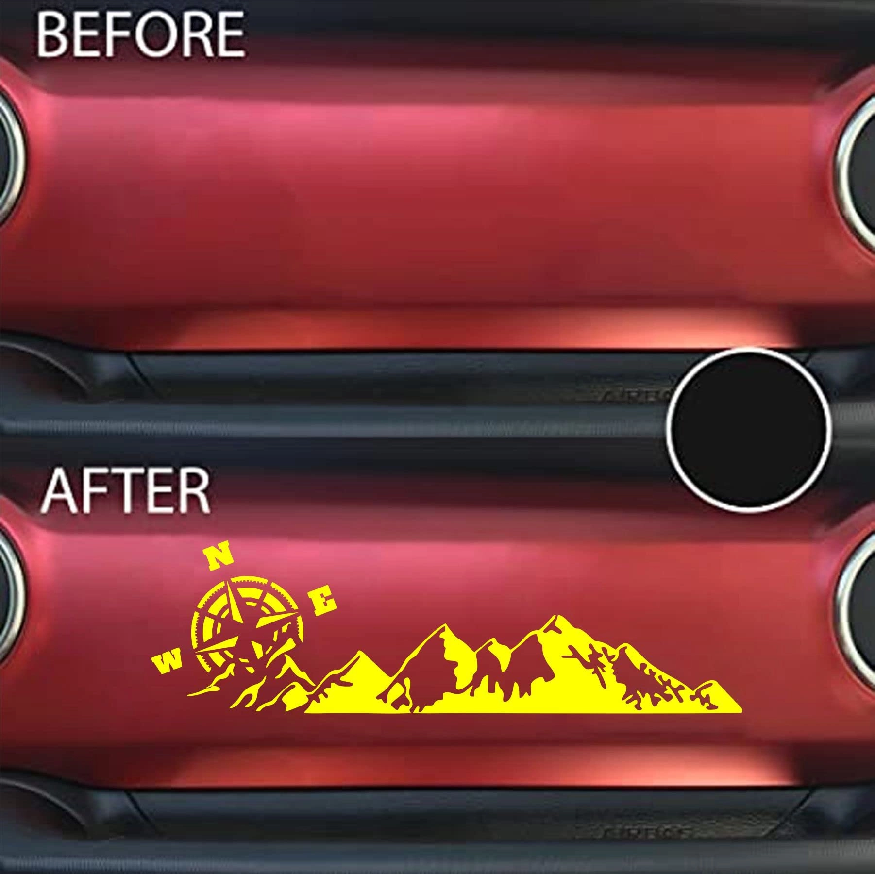 Car Dashboard Stickers