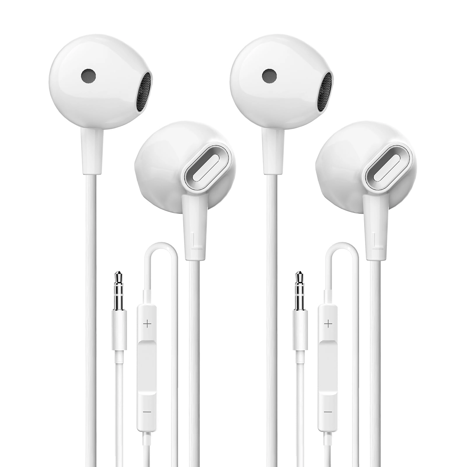 QWVFL Wired Earbuds - Wired Earbud 2 Pack