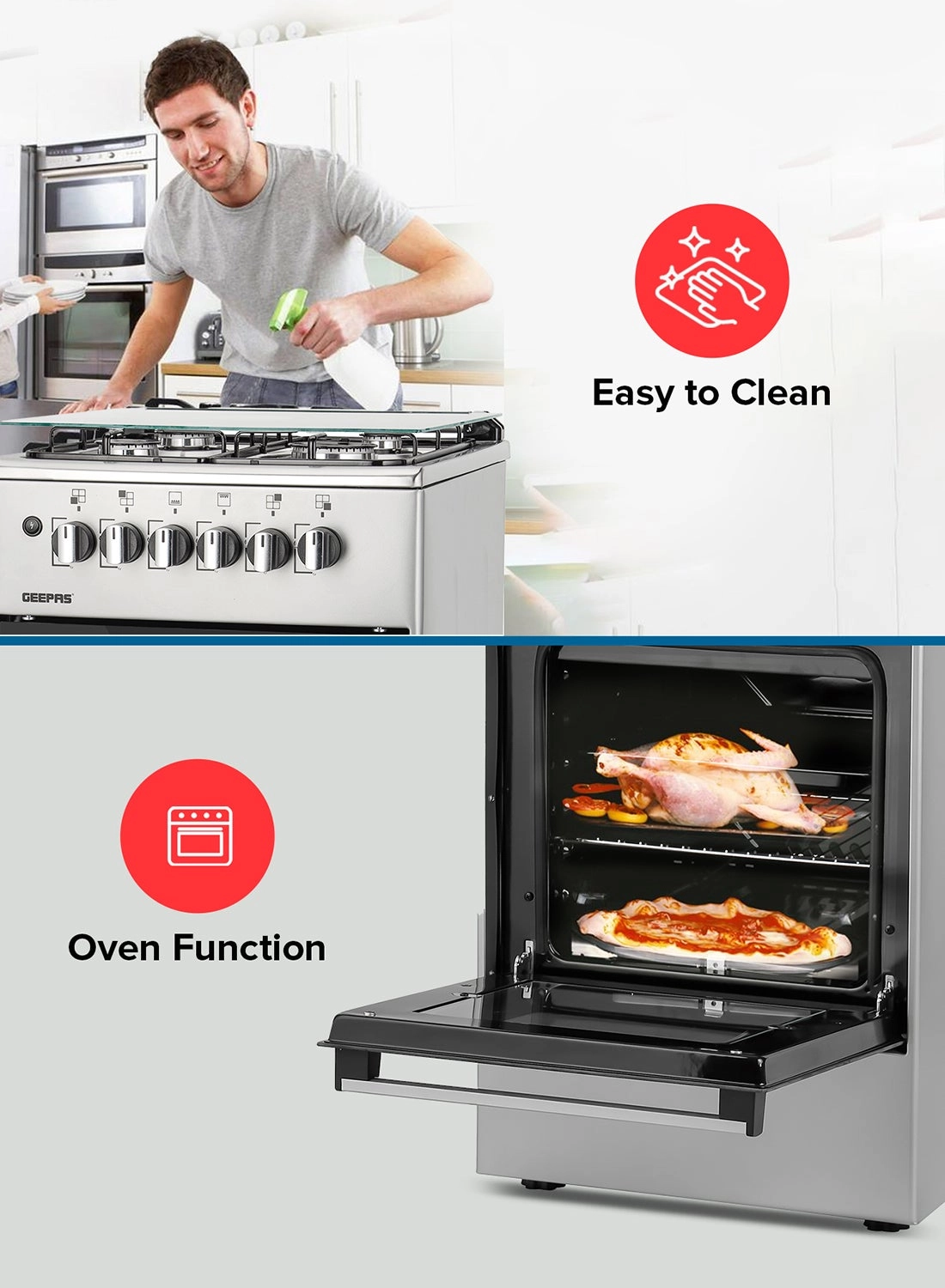 GCR5555 GAS Cooker