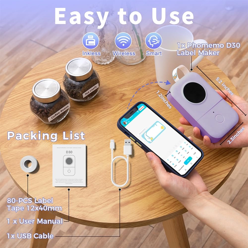 D30 - Portable Bluetooth Inkless