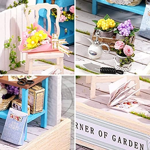 Miniature Wooden Dollhouse Furniture Kit - Creative Room 1:24