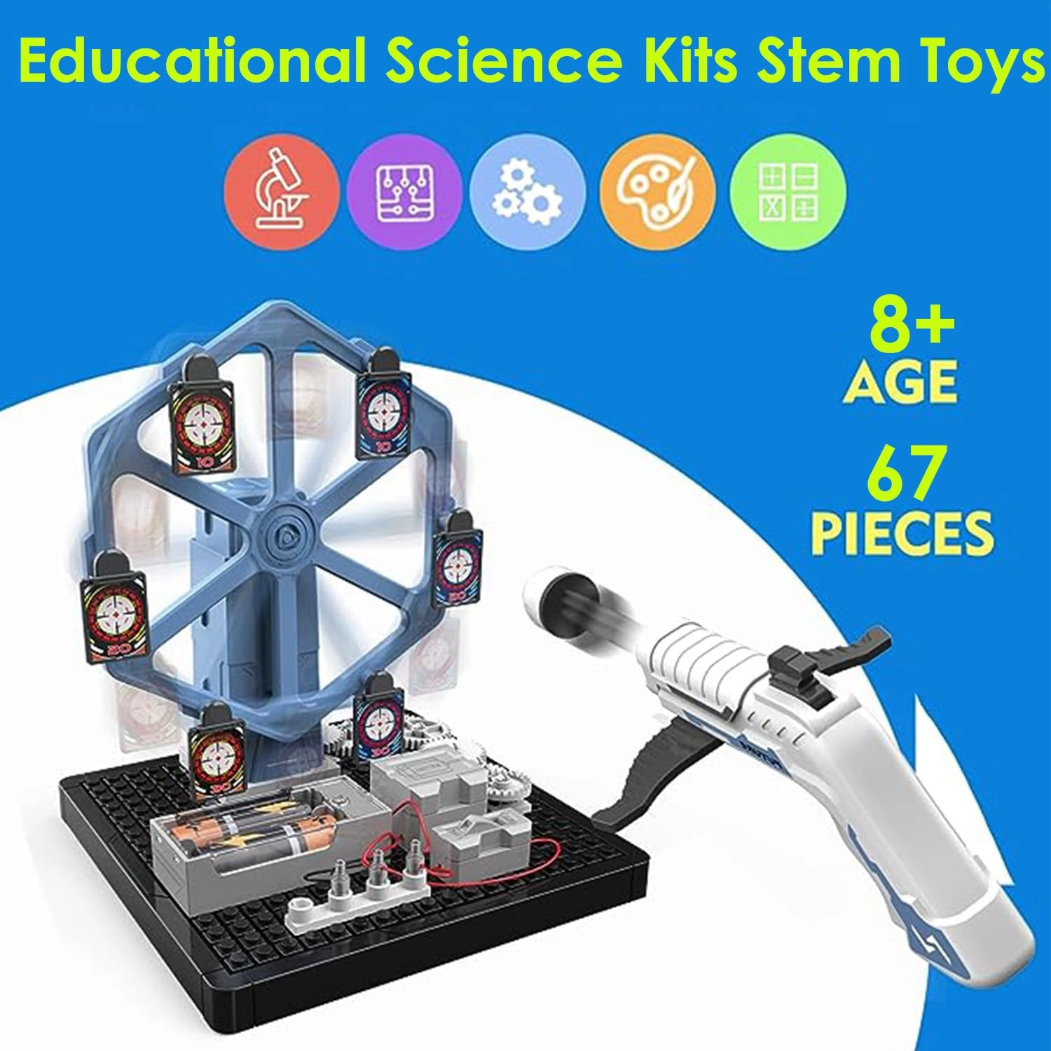 Educational Science Kit Electronics - 8-12 years 67 pieces