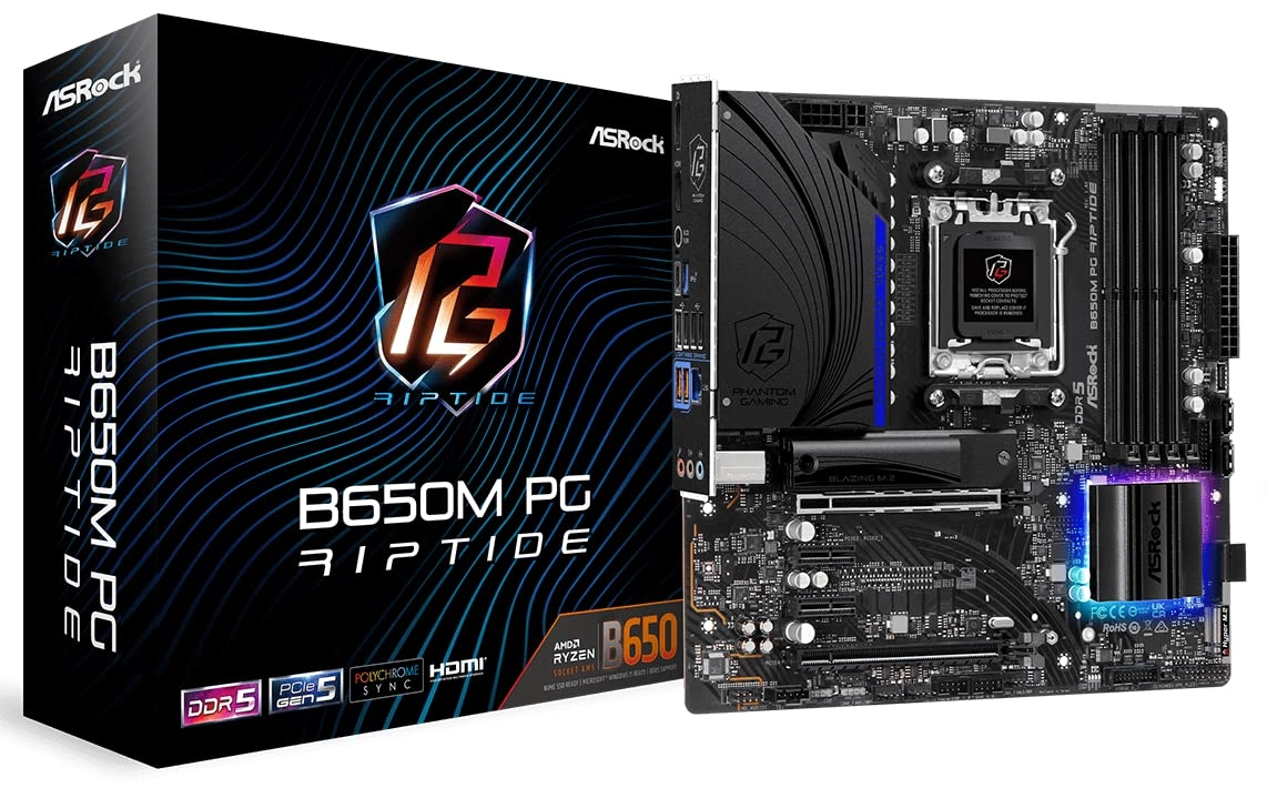 Asrock B650M PG Riptide - AMD Ryzen 7000 Series DDR5