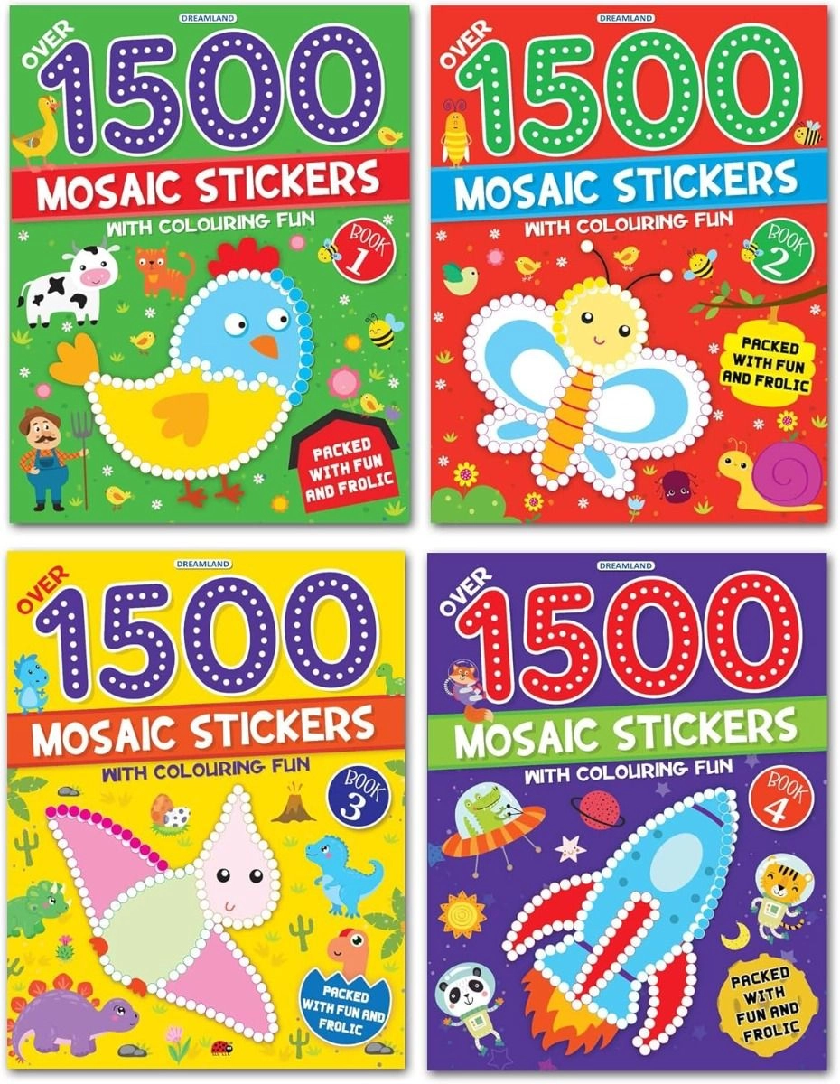 1500 Mosaic Stickers Activity Books - 1500 piece(s)