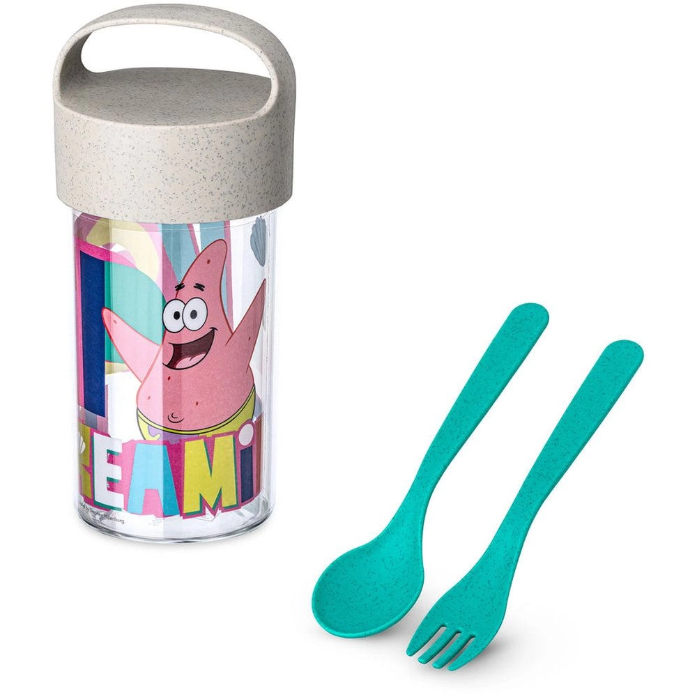 koziol Buddy Snack Spongebob Patrick Water Bottle