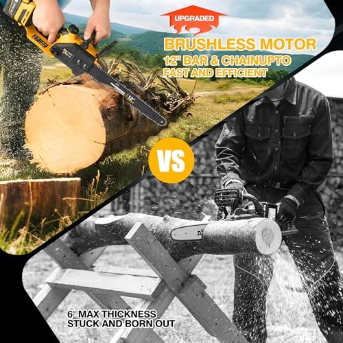 Brushless Electric Chainsaw - 1200 Watts