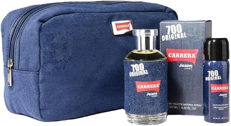 Carrera Jeans 700 Original Uomo Eau de Toilette 125 ml + Deodorant 50 ml + Beauty Case Transparent/Combination