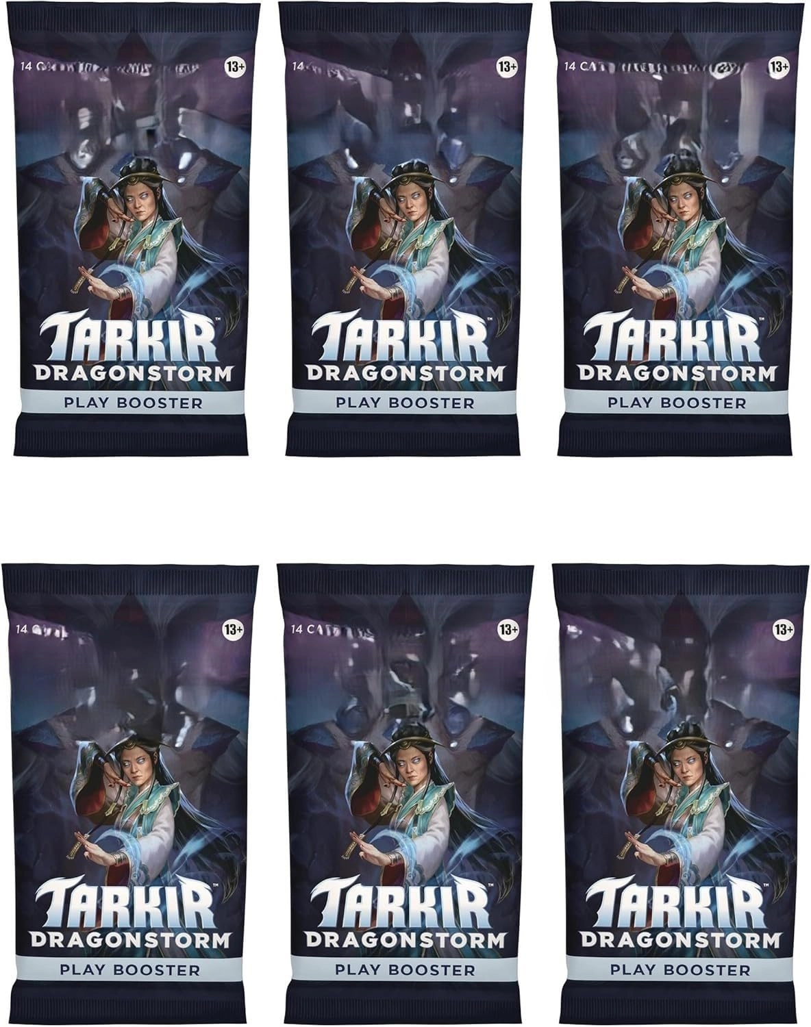 C&E Magic The Gathering Tarkir: Dragonstorm Play Booster Pack - 6pcs