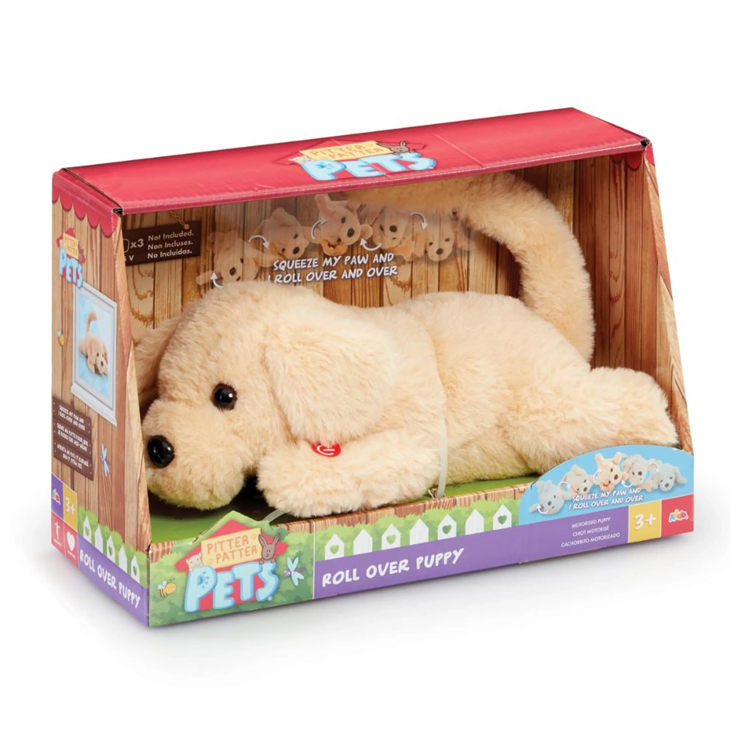 Puppy Roll Over - 30 x 25 x 17 cm