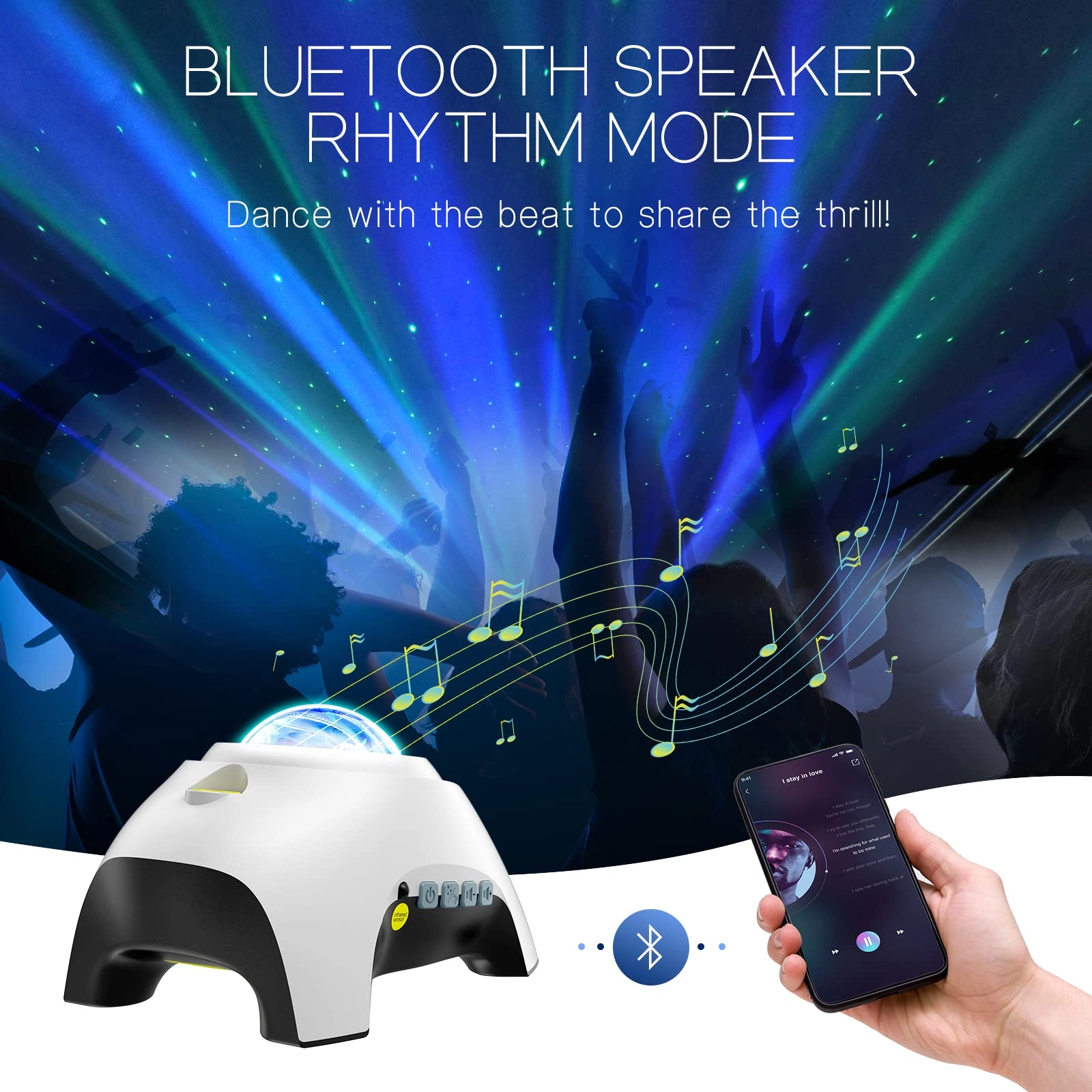 Northern Galaxy Light - 33 Light Effects Bluetooth Speaker