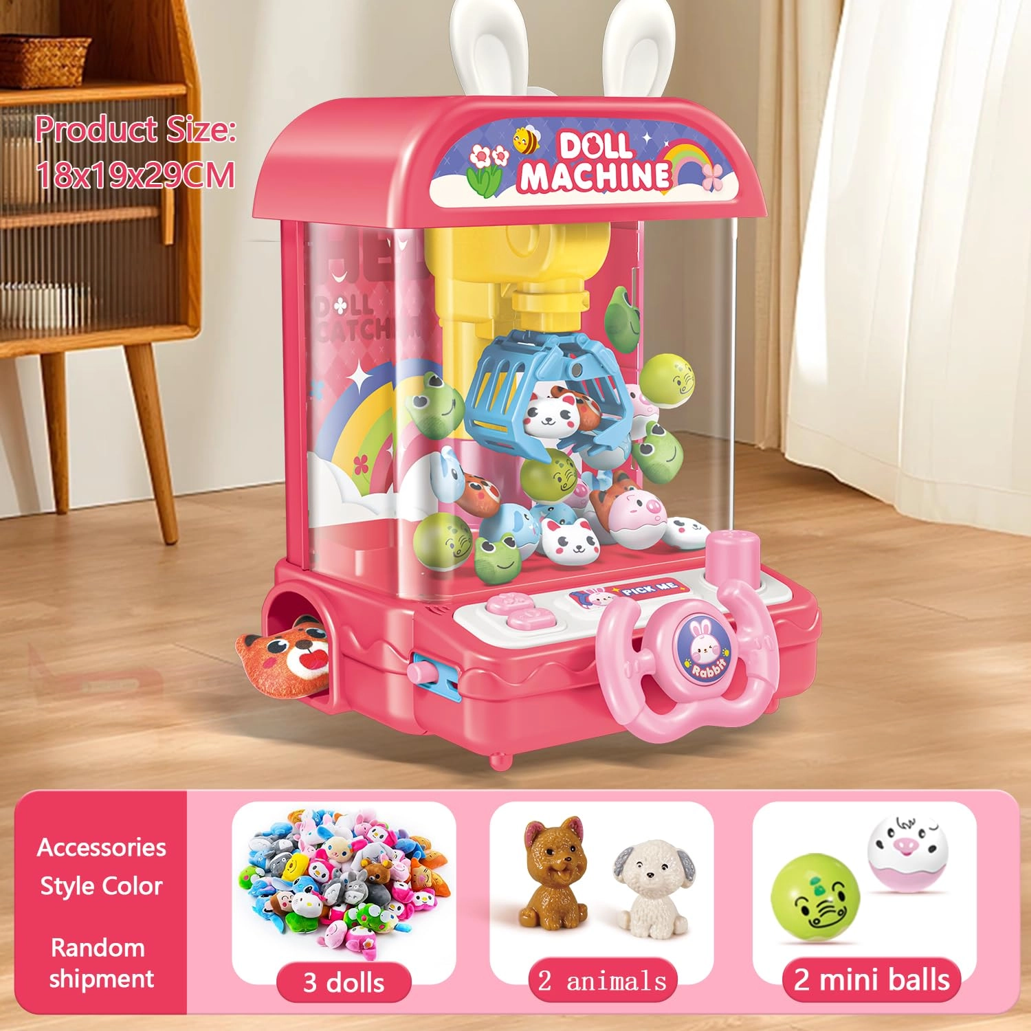 Mini Claw Machine - Rabbit 3,4,5,6,7,8+ years+